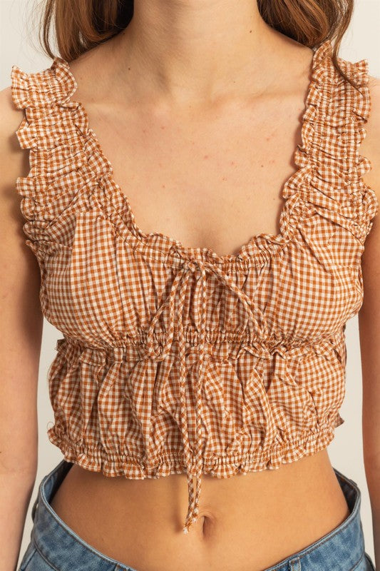 The Gingham Club Top